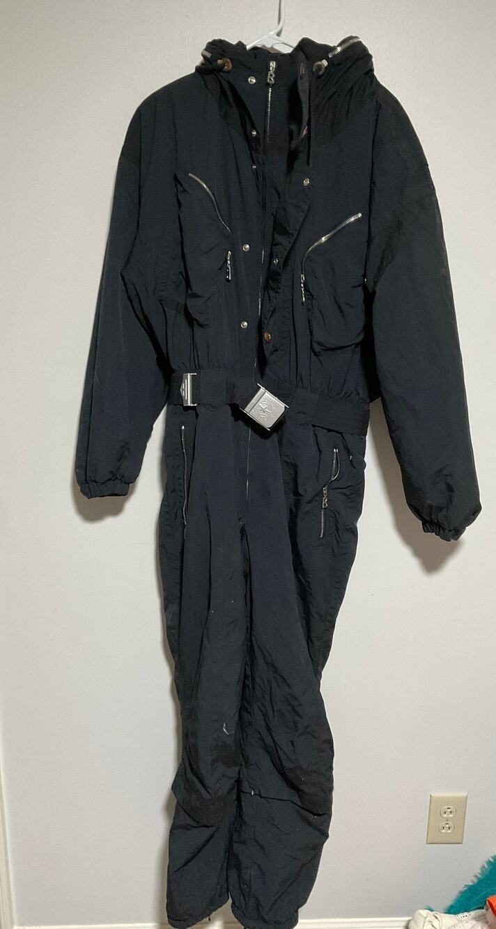 VTG LUXURY BOGNER SPORTS MENS BLACK SKI SNOW SUIT SZ 38 LONG WINTER CLOTHING